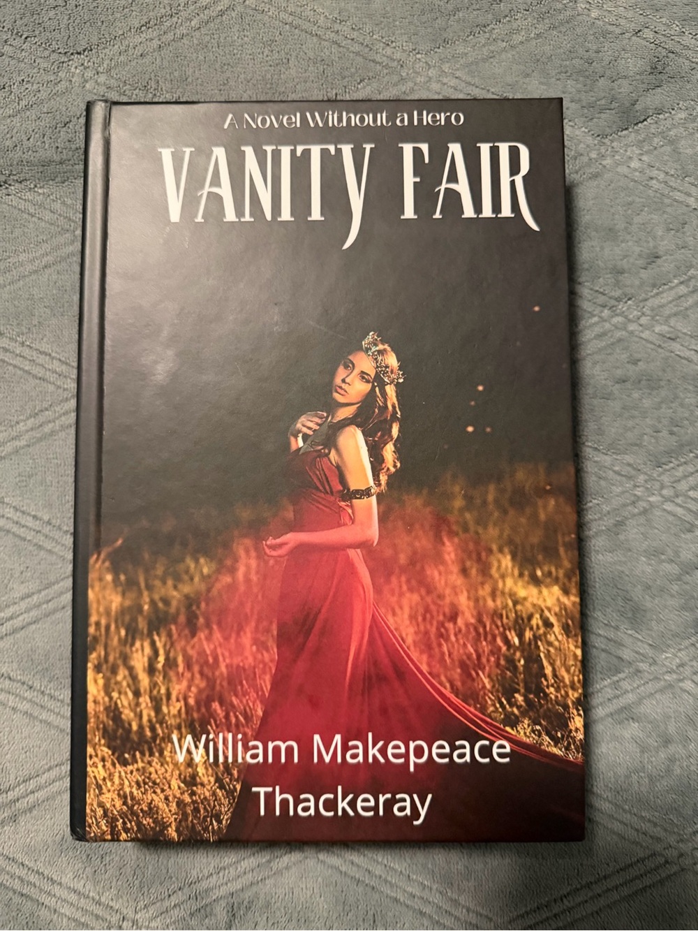 Vanity Fair Hardcover Novel with Red Cover Art, by William Makepeace Thackeray